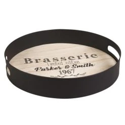 Maisons Du Monde Plateau Rond En Métal Noir