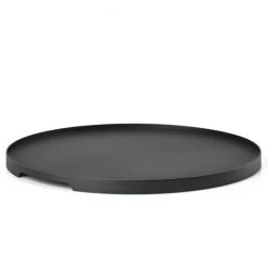 Zone Denmark Plateau Rond En Métal Noir D35cm