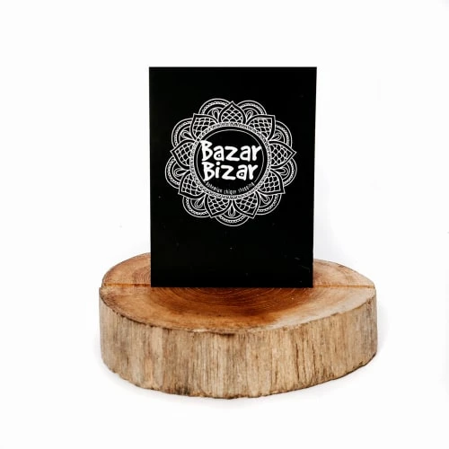 Bazar Bizar Porte-cartes En Bois De Teck