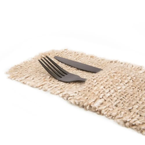 Bazar Bizar Porte-couverts En Coton Beige Lot De 4 – Image 3