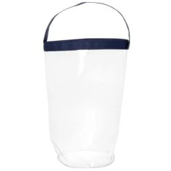 Maisons Du Monde Sac à Bouteille Réfrigérant En PEVA Transparent Et Bleu Marine - Lot De 4