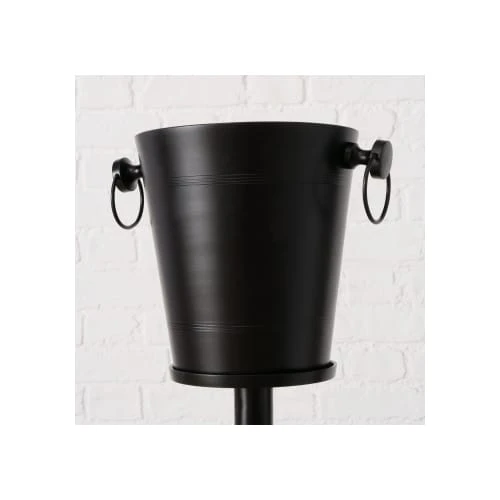 Wadiga Seau à Champagne Sur Pied En Métal Noir - H108cm – Image 2