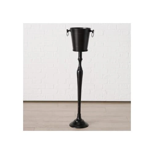 Wadiga Seau à Champagne Sur Pied En Métal Noir - H108cm – Image 3