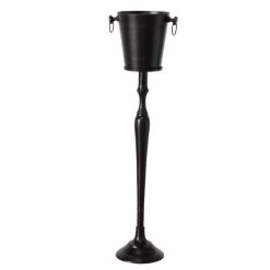 Wadiga Seau à Champagne Sur Pied En Métal Noir - H108cm