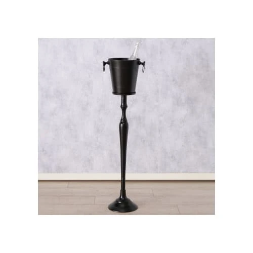 Wadiga Seau à Champagne Sur Pied En Métal Noir - H108cm – Image 4