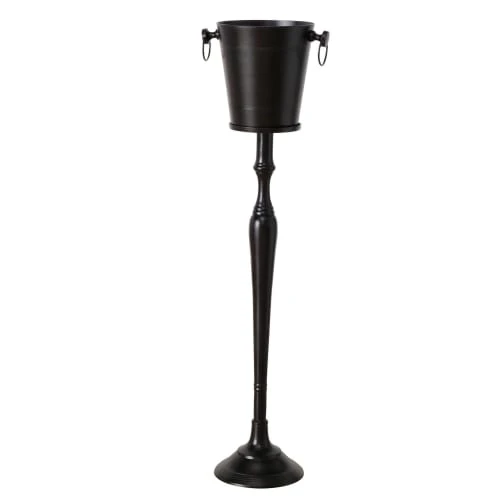 Wadiga Seau à Champagne Sur Pied En Métal Noir - H108cm