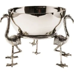 Kare Design Seau à Champe Trois Flamants Roses En Alu