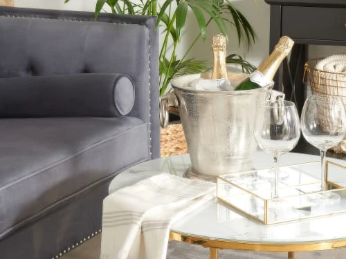 Beliani Seau à Glace Argenté – Image 2