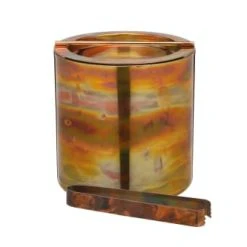 BarCraft Seau à Glace Avec Pince En Acier Inoxydable Irisé Cuivre