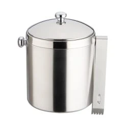 Weis Seau à Glaçons 1 L Et Pince En Inox Gris