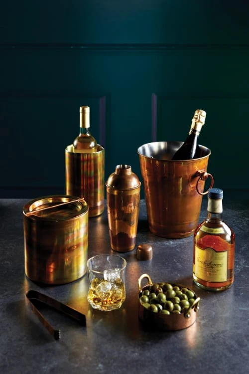 BarCraft Seau à Vin En Acier Inoxydable Irisé Cuivre – Image 3