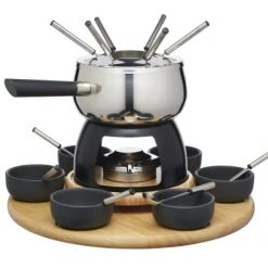 Artesa Service à Fondu Pour 6 Personnes Acier Inoxydable Argent