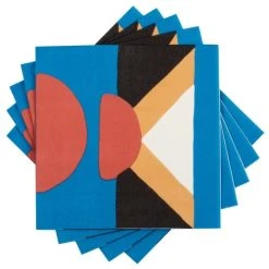 Maisons Du Monde Serviettes En Papier Motifs Graphiques Multicolores (x20) - Lot De 2