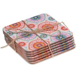 Mani Bhadra Set De 6 Sous-verres Mandalas