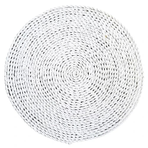 My Bliss Home Set De Table En Jonc De Mer Blanc D35 Cm