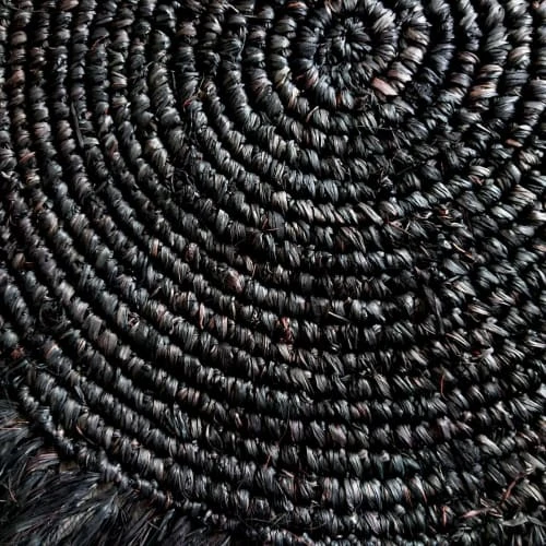 My Bliss Home Set De Table En Raphia Noir D50 Cm – Image 3