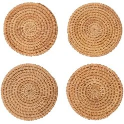 Maisons Du Monde Sous-verres En Rotin Beige (x4)