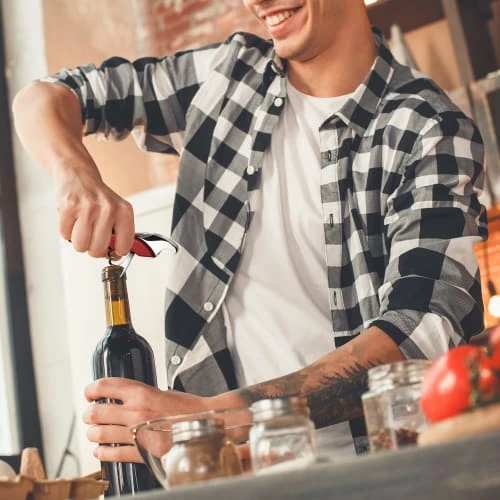 BOJ Tire-bouchon à Main - Peinture Métallique Bleu Habane – Image 2