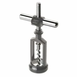 BOJ Tire-bouchon à Main - Peinture Métallique Gris Acier