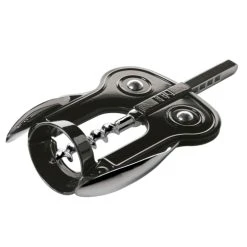 BOJ Tire-bouchon à Main - Peinture Métallique Noir Pur