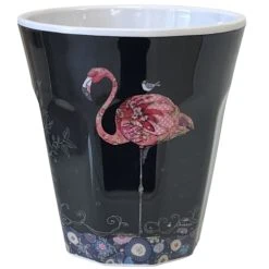 Kiub Verre En Mélamine Flamant Rose